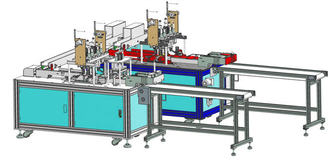 Máscara descartável não tecida automática que faz a máquina 0